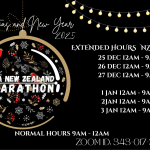 Red Green Modern Merry Christmas Poster Landscape